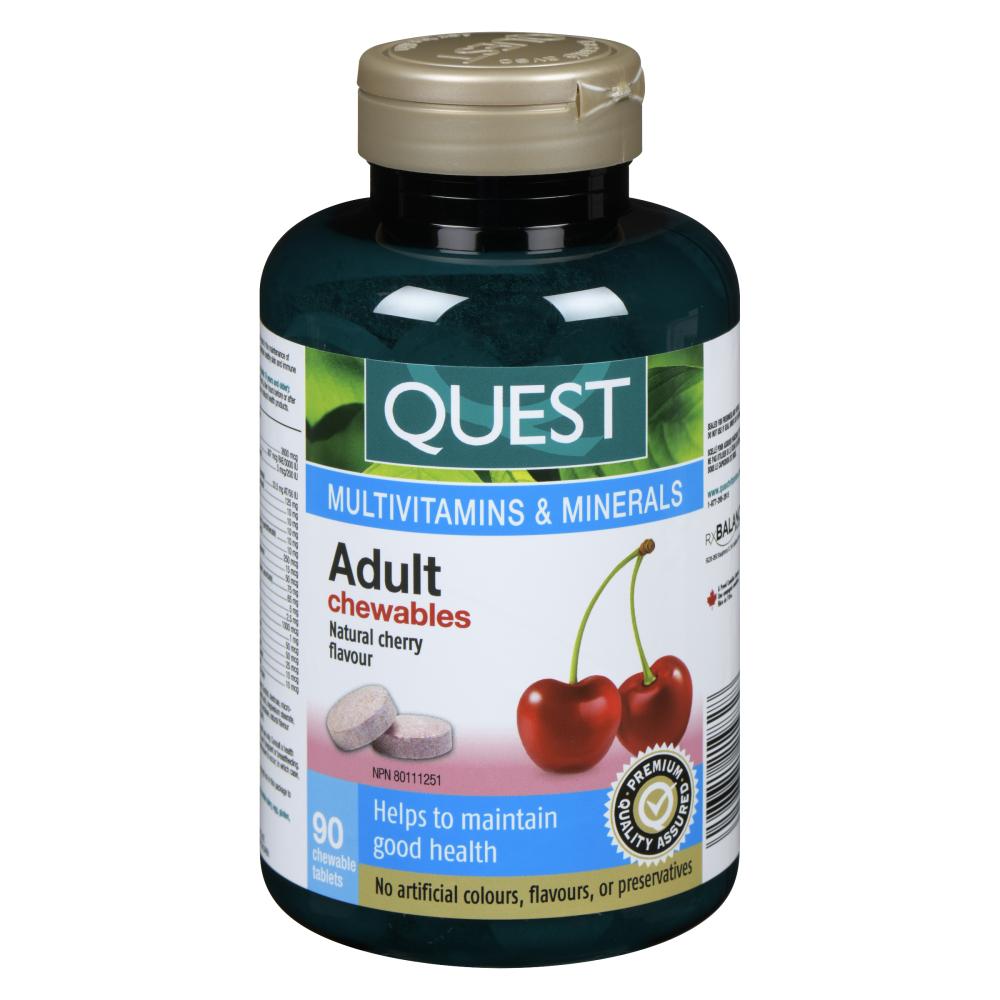 90 Chewable Tablets | Quest Adult Chewable Multivitamin 90 Chewable Tablets