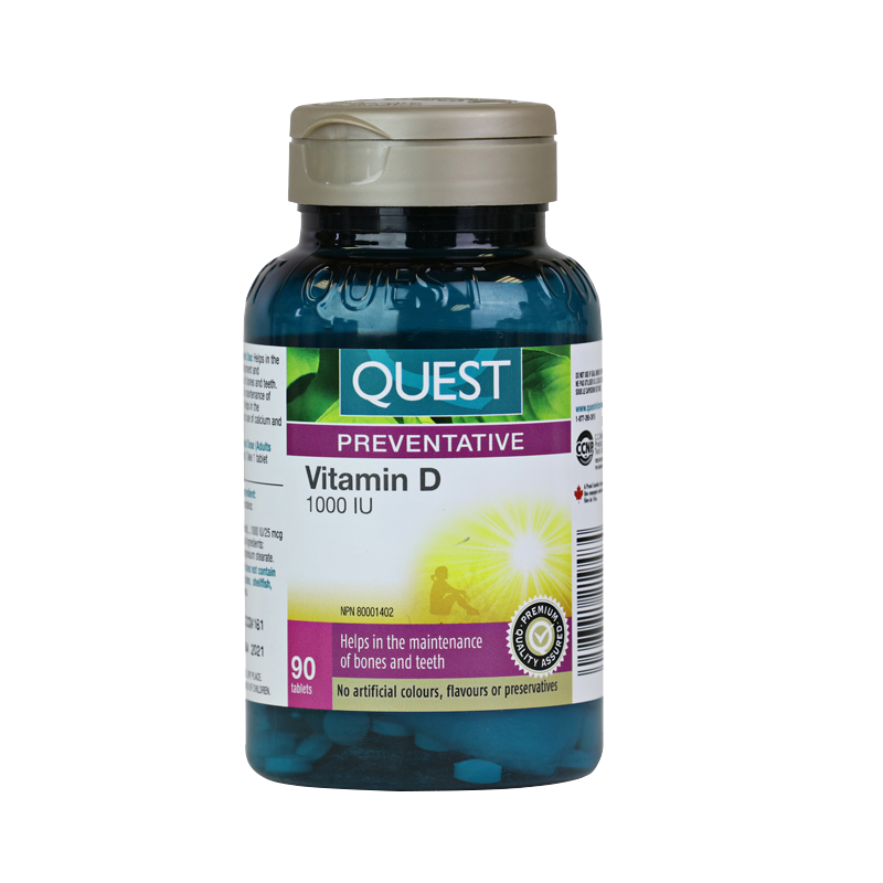90 Tablets | Quest Vitamin D 1000 IU 90 Tablets