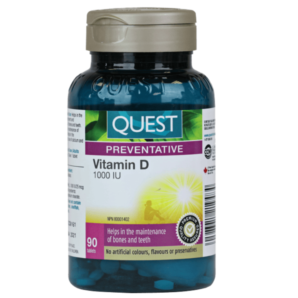 90 Tablets | Quest Vitamin D 1000 IU 90 Tablets