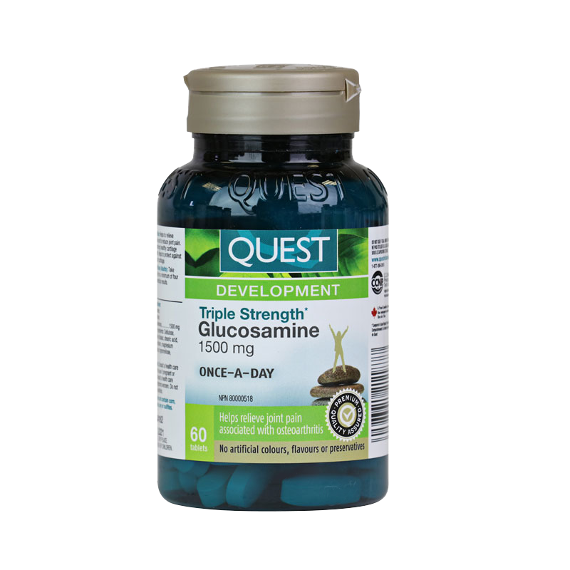 60 Tablets | Quest Triple Strength Glucosamine Sulfate 1500mg 60 Tablets