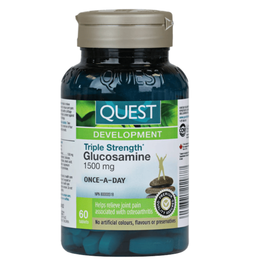 60 Tablets | Quest Triple Strength Glucosamine Sulfate 1500mg 60 Tablets