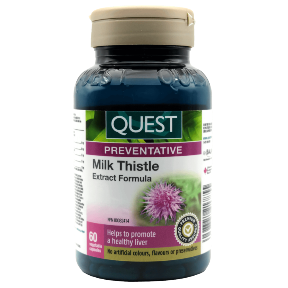 60 Vegetable Capsules | Quest Milk Thistle Extract Formula 60 Vegetable Capsules