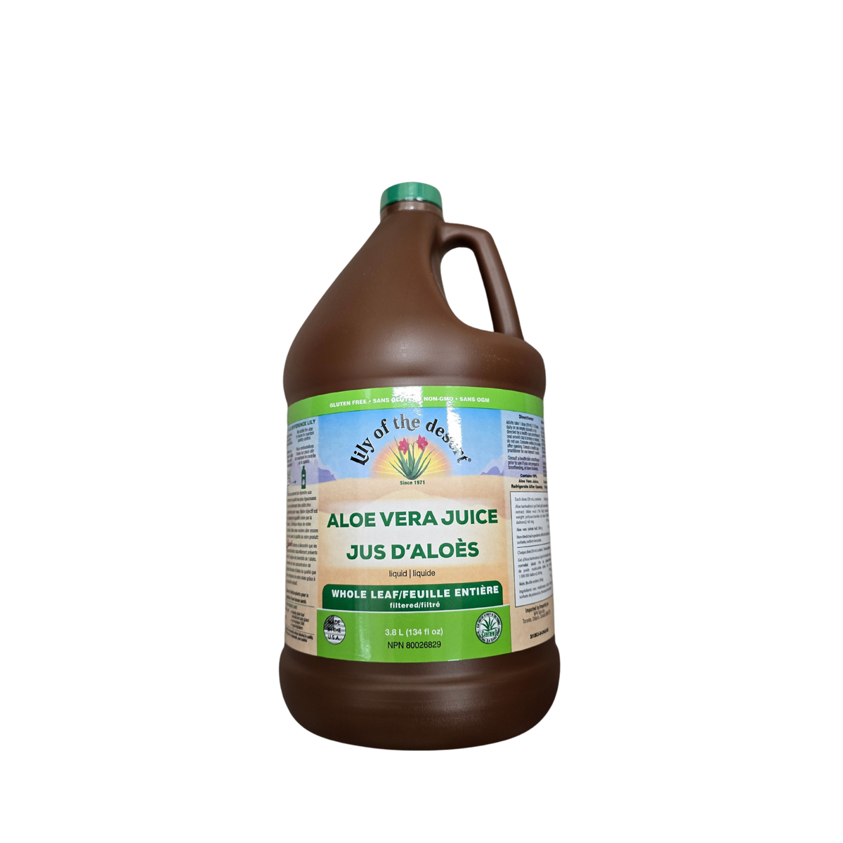Lily of the Desert Aloe Vera Gel Whole Leaf, 3.78L