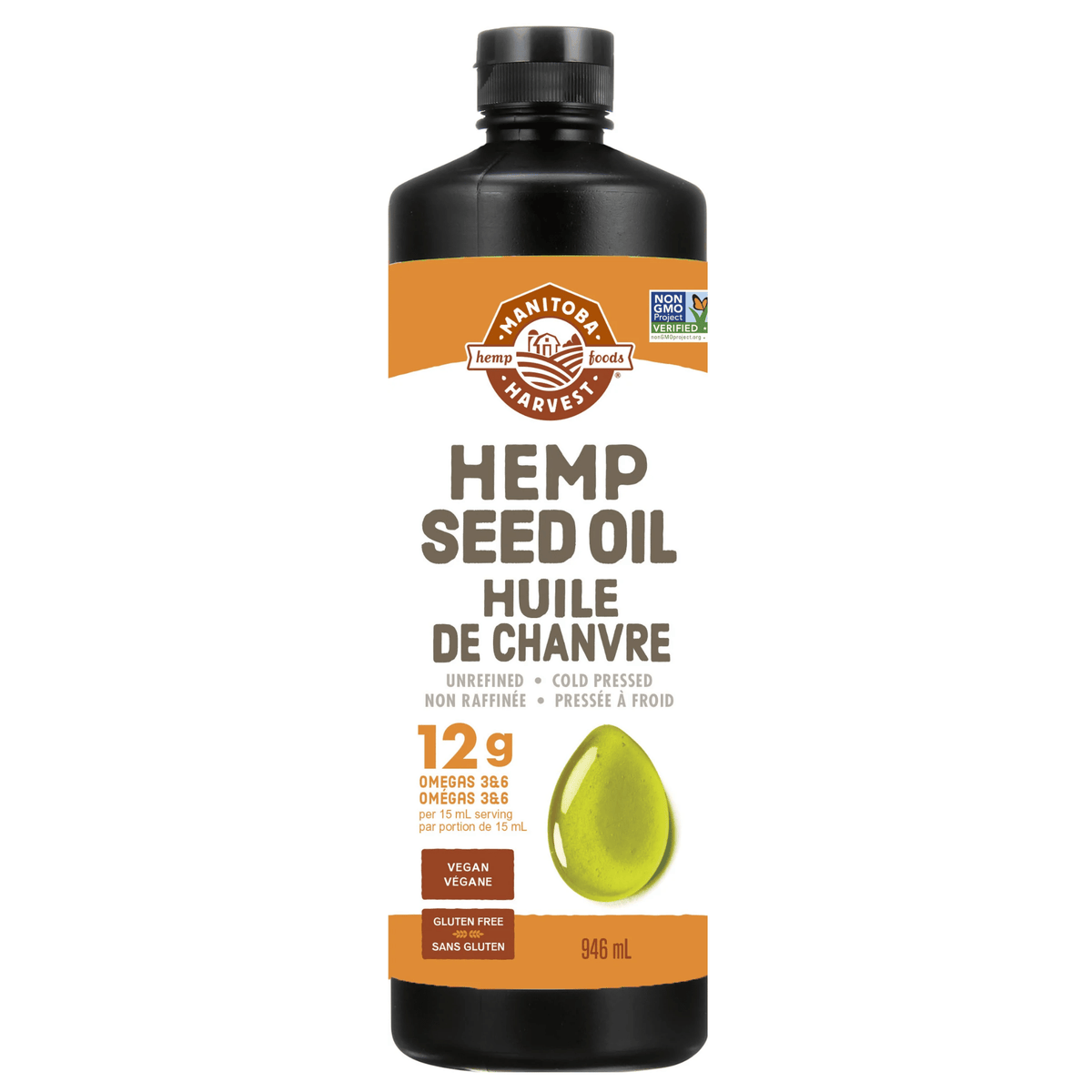946ml | Manitoba Harvest Hemp Seed Oil