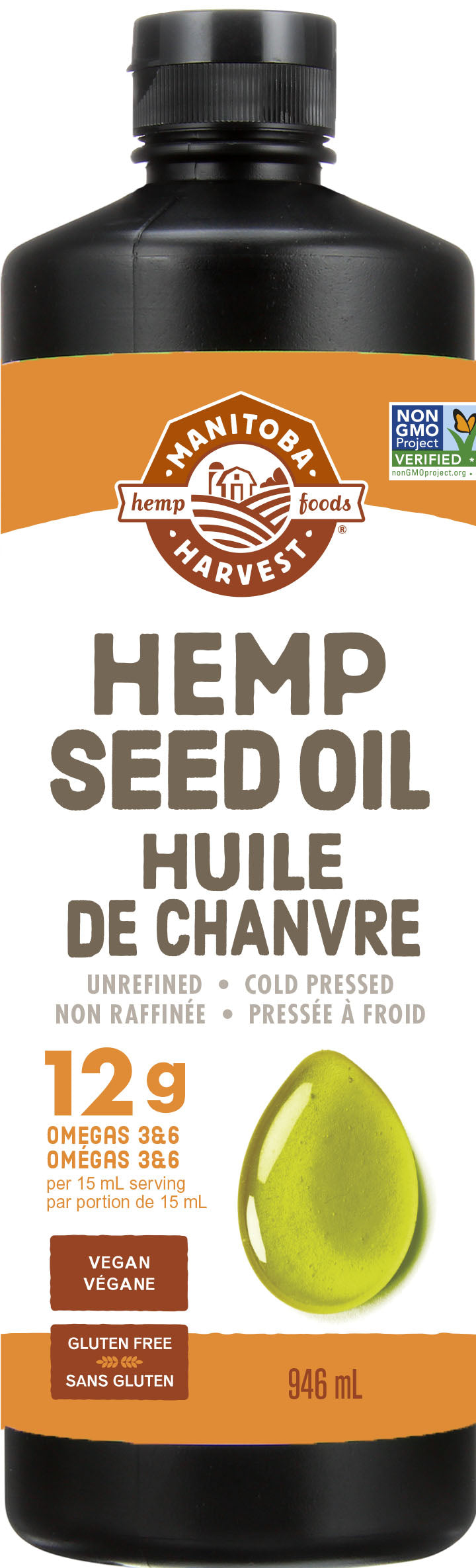 946ml | Manitoba Harvest Hemp Seed Oil 946ml