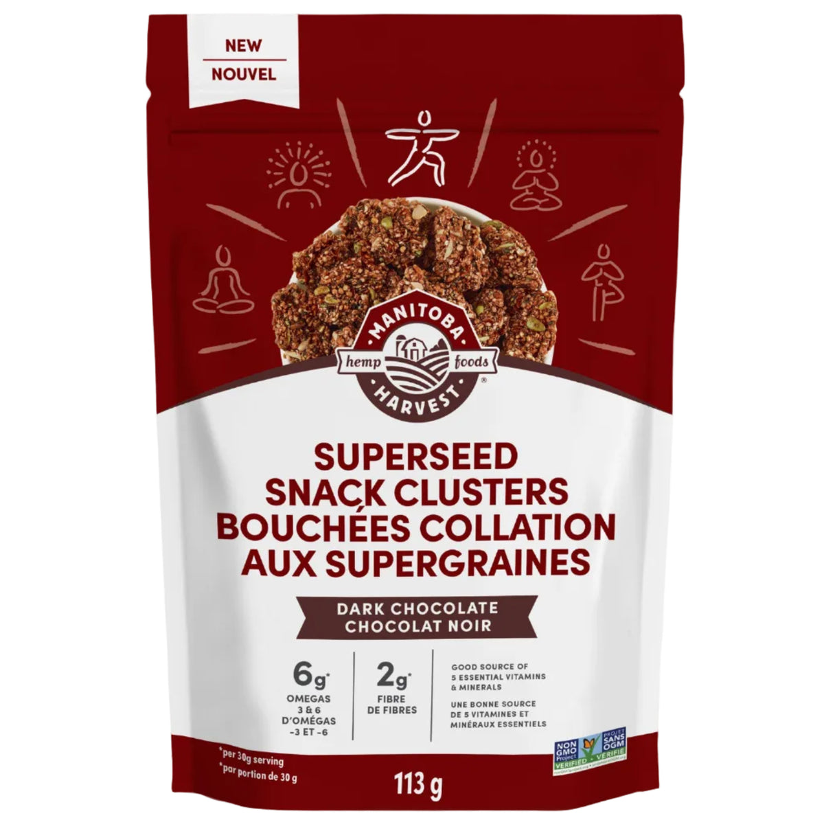 Dark Chocolate | Manitoba Harvest Hemp Snack Clusters Dark Chocolate