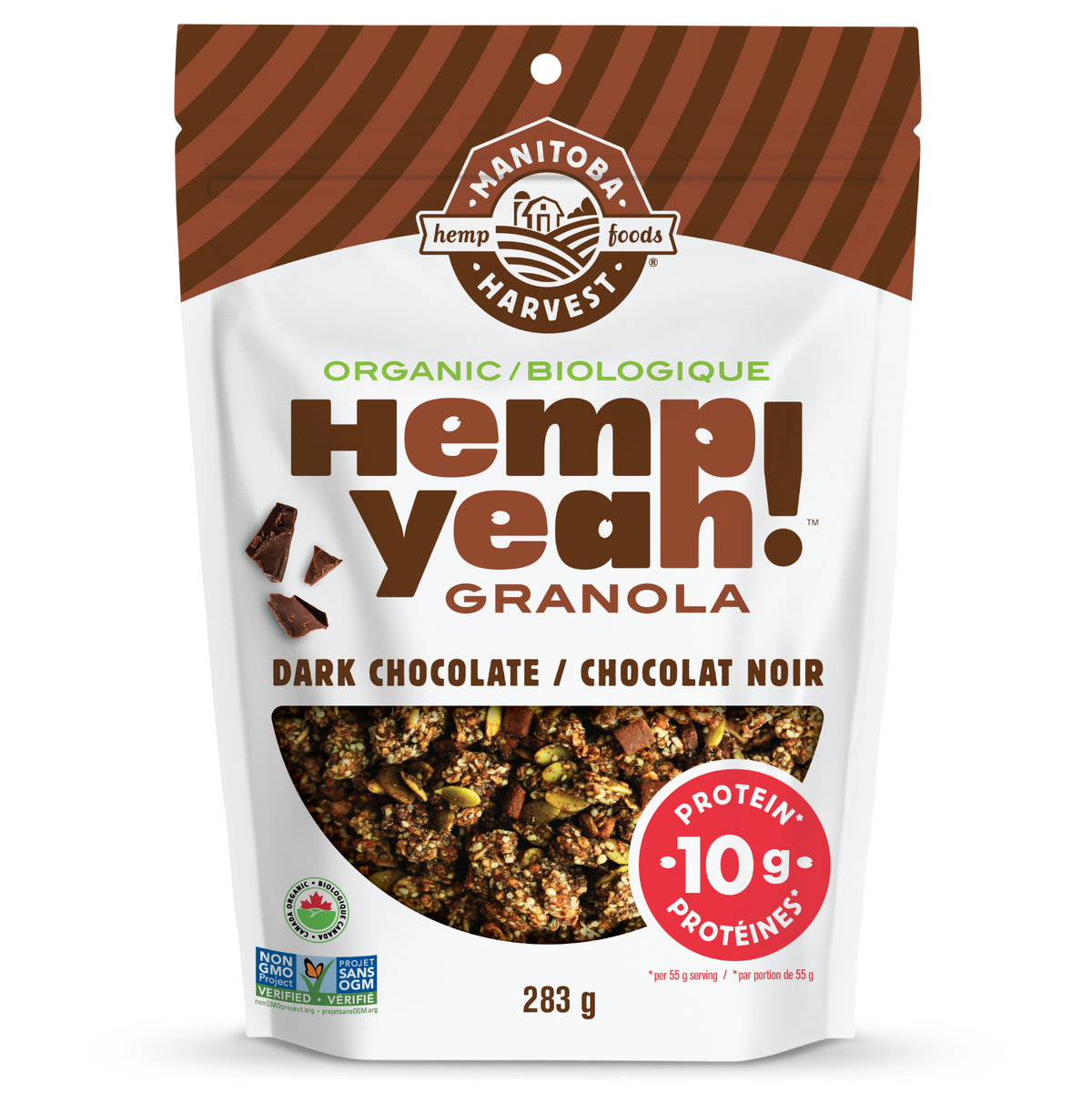 Dark Chocolate | Manitoba Harvest Organic Hemp Granola Dark Chocolate