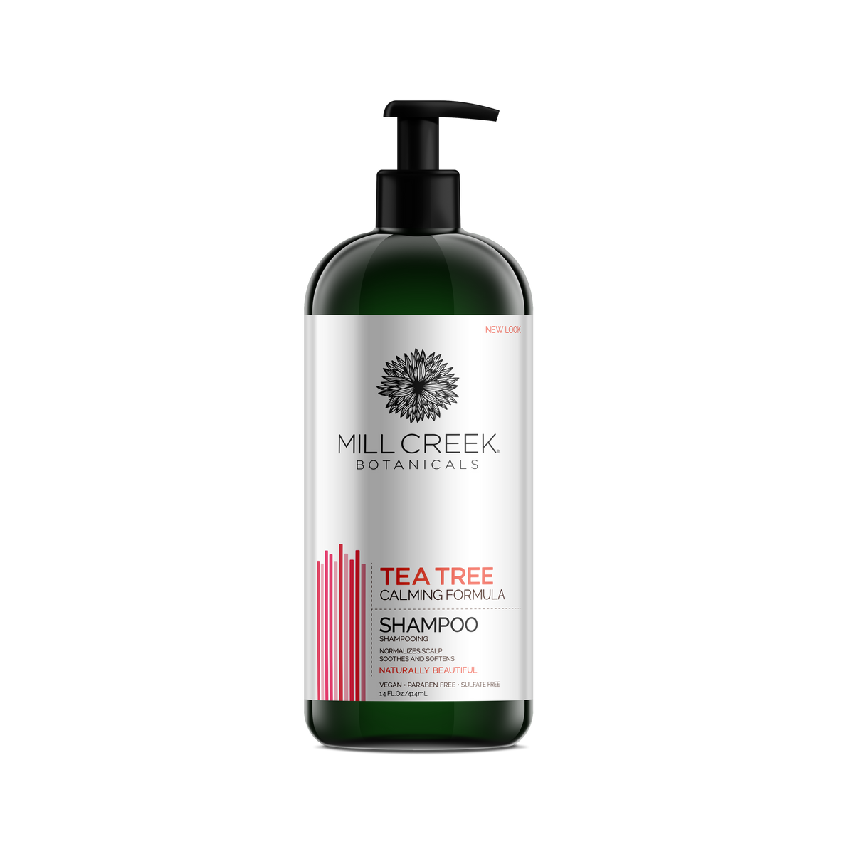 Mill Creek Tea Tree Shampoo, Calming Formula with Tea Tree Oil and Witch Hazel, 414ml