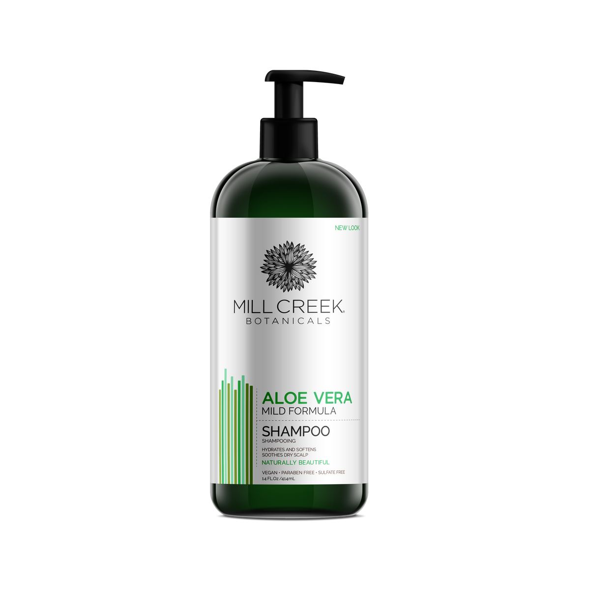 Mill Creek Aloe Vera Shampoo, Mild Formula with Organic Aloe Vera and Vitamin E, 414ml