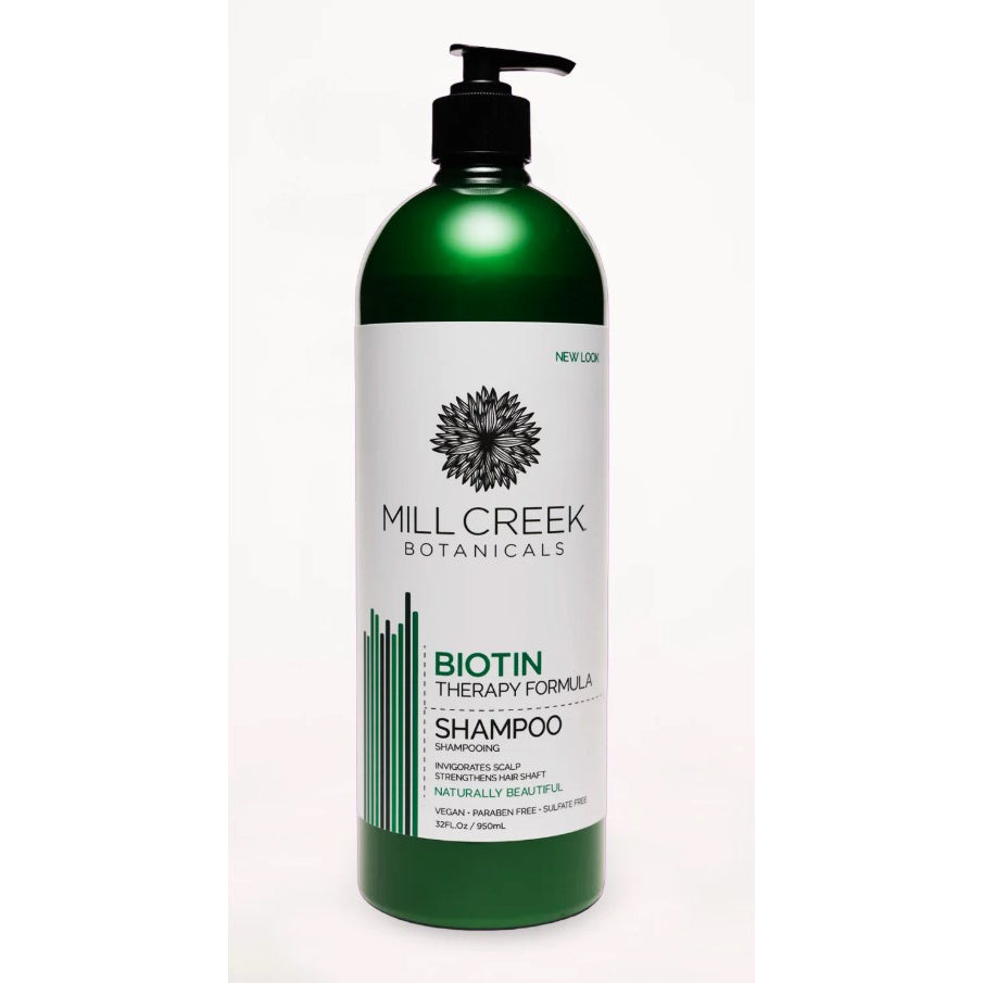 Mill Creek Biotin Shampoo, Therapy Formula with Biotin and Peppermint, 414ml-946ml - 946 ml