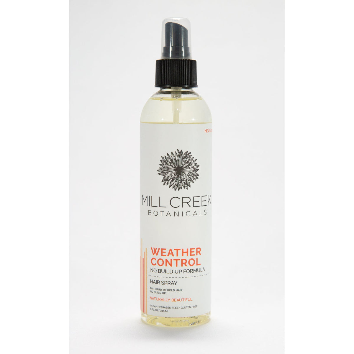 Mill Creek Hair Spray, Non-Aerosol with Keratin and Jojoba, Regular, Extra or Weather Control Hold, 240ml-250ml - Weather Control 250 ml