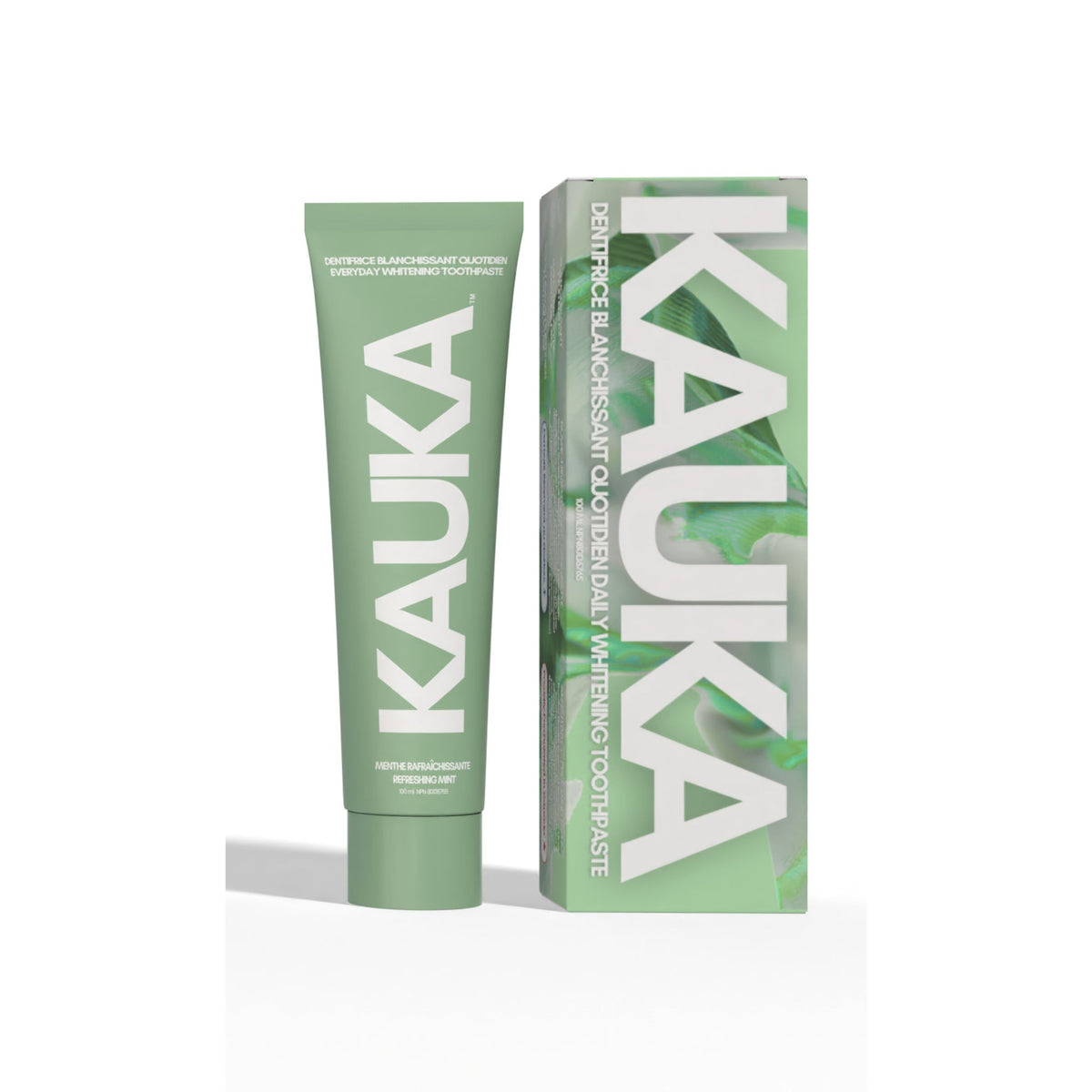 Kauka Smile Everyday Whitening Toothpaste with Fluoride, Peroxide-Free, 3 Flavours, 100ml - Refreshing Mint