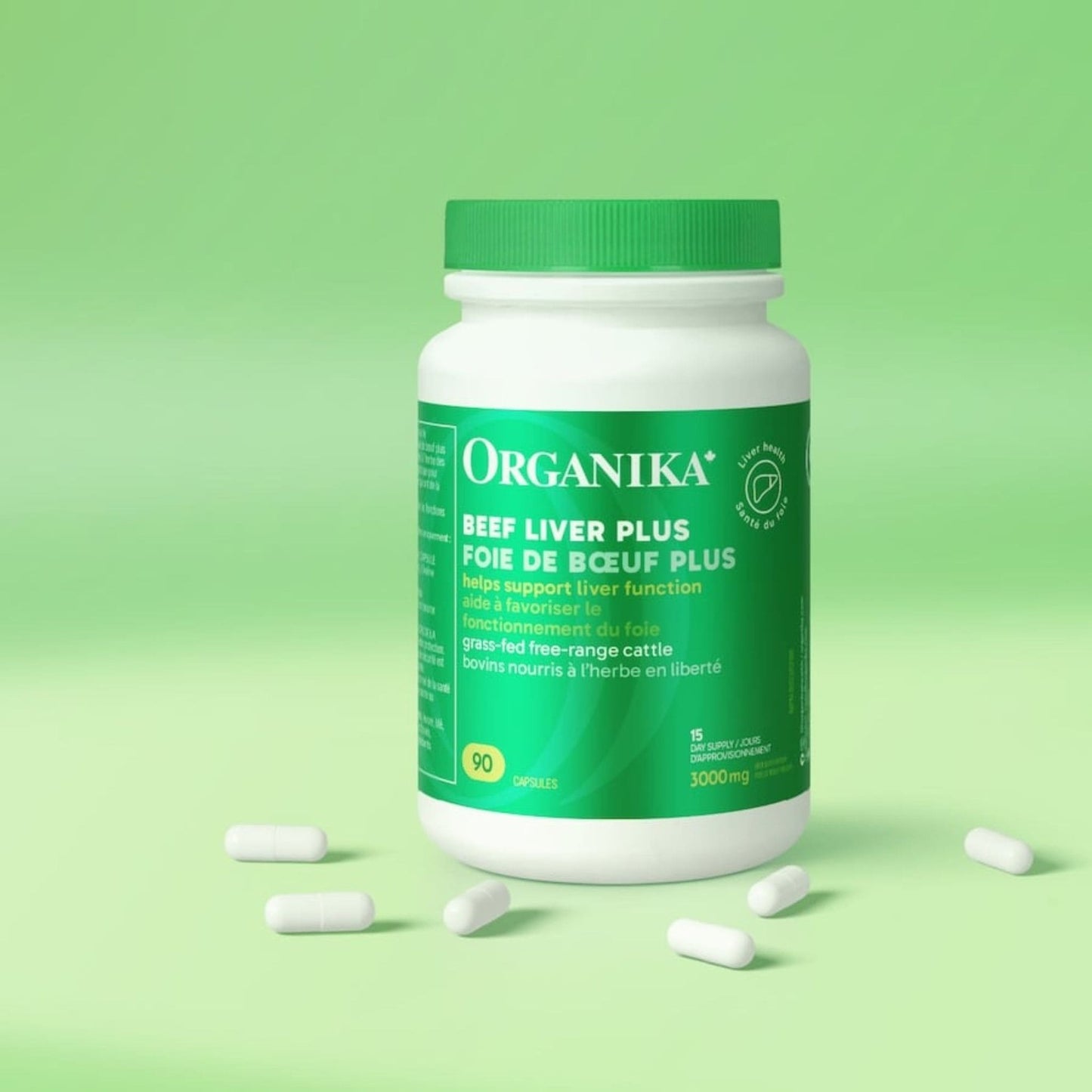 90 Capsules | Organika Beef Liver Plus