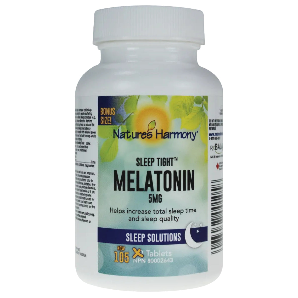 105 Tablets | Nature's Harmony Sleep Tight Extra Strength 105 Tablets