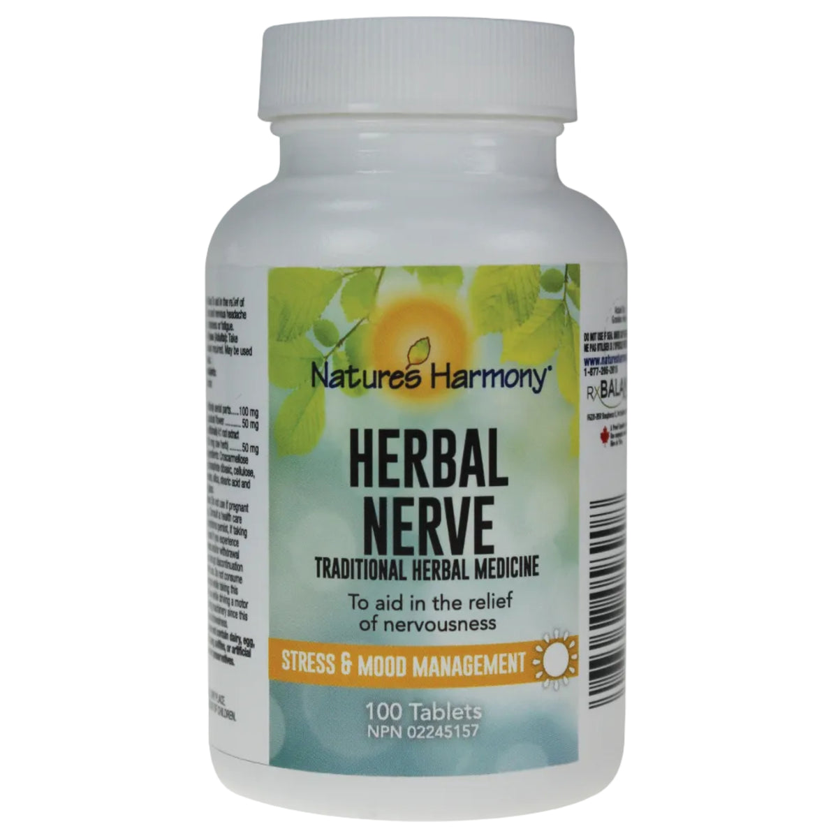 100 Tablets | Nature's Harmony Herbal Nerve 100 Tablets