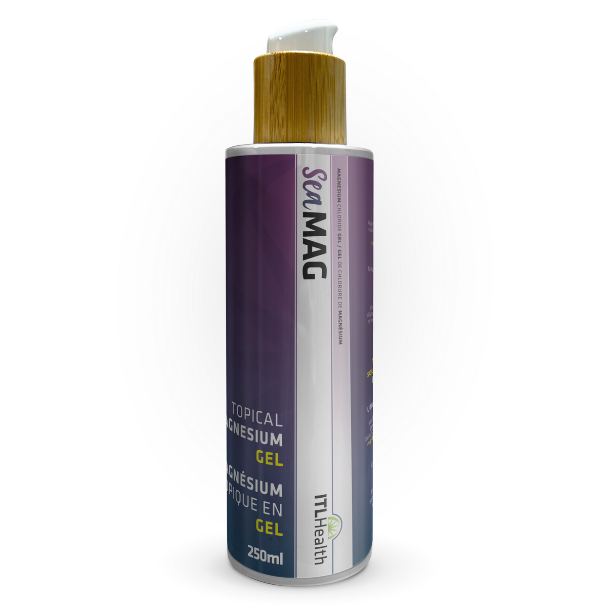 ITL Health SeaMAG Magnesium Chloride Topical Gel, Fragrance-Free, Non-Greasy - 250ml