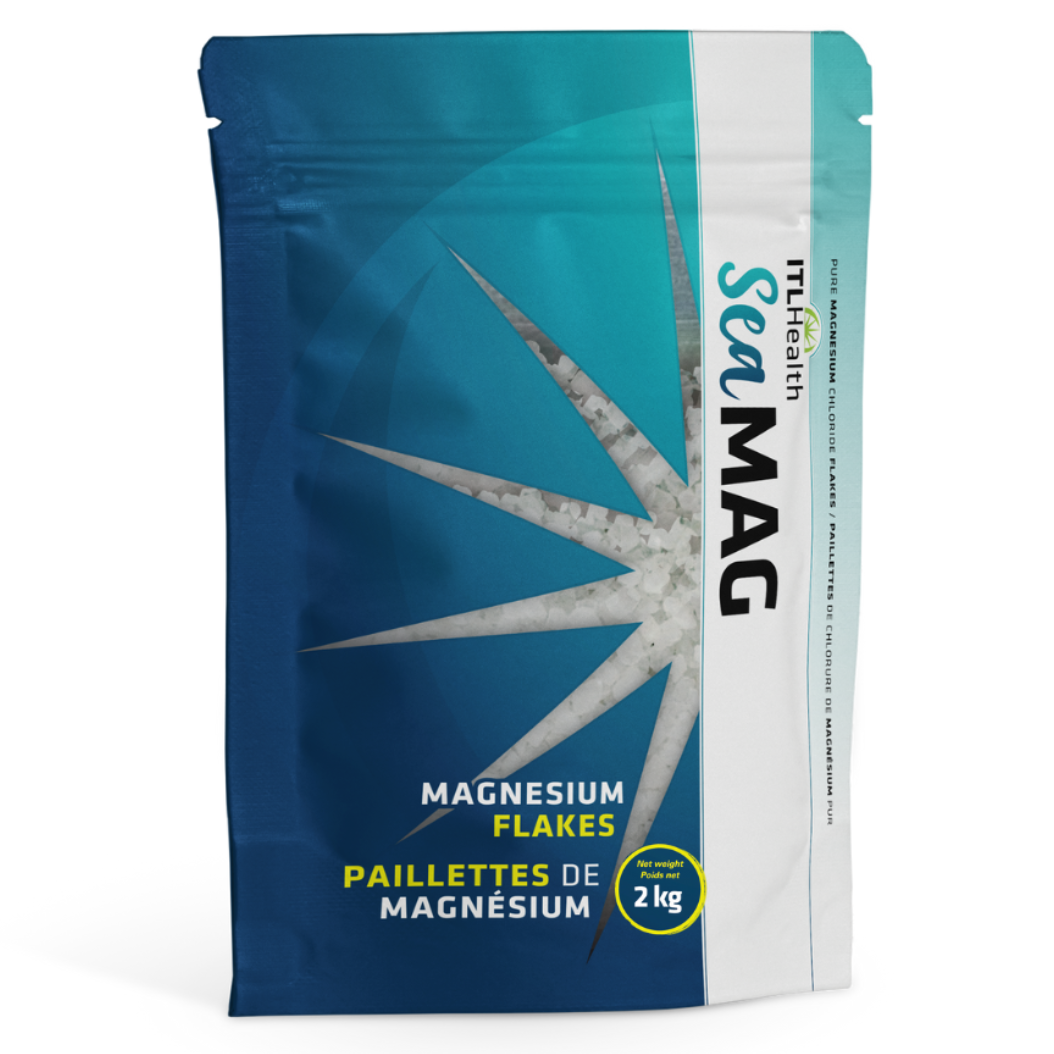 ITL Health SeaMAG Magnesium Chloride Bath Flakes, 100% Pure, Fragrance-Free - 2kg