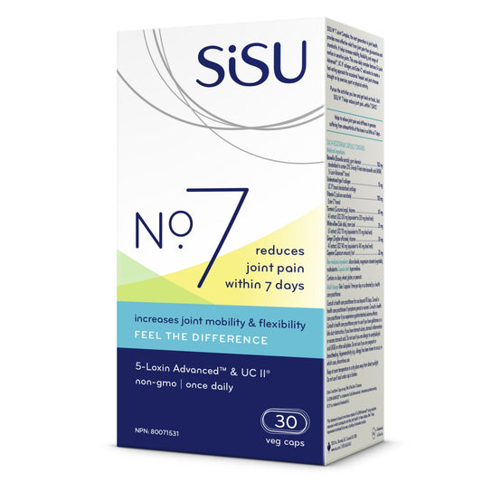 30 Vegetable Capsules | Sisu No 7 Reduce Joint Pain in 7 Days Box
