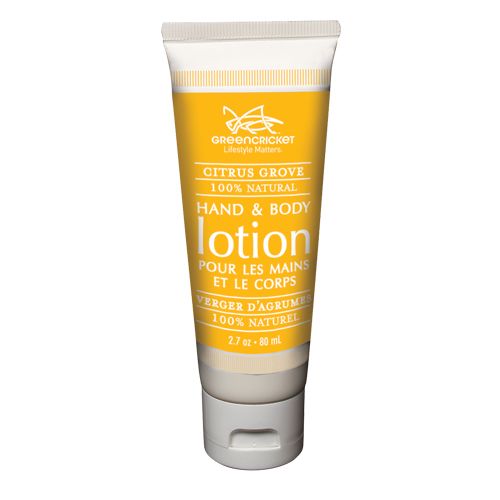 Green Cricket Hand & Body Lotion, Citrus Grove, 80ml Travel Tube