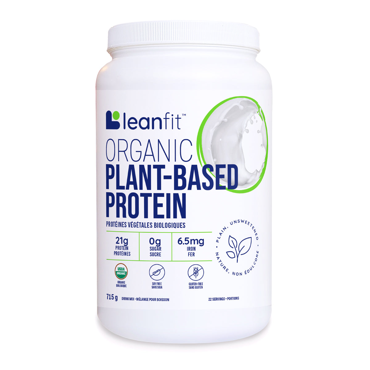 LeanFit Organic Plant Based Protein, 18 Servings