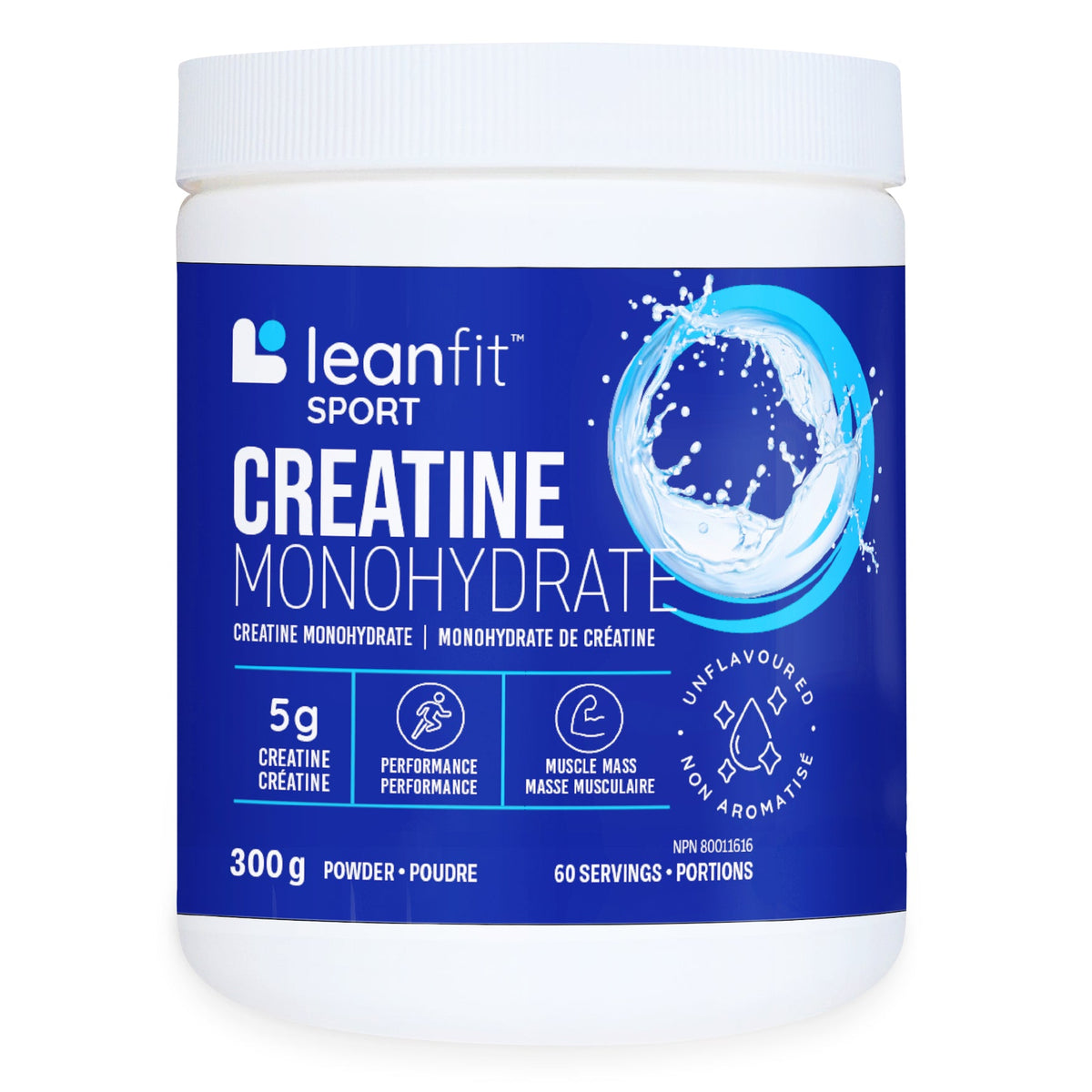 300g | LeanFit Creatine Monohydrate 300g container