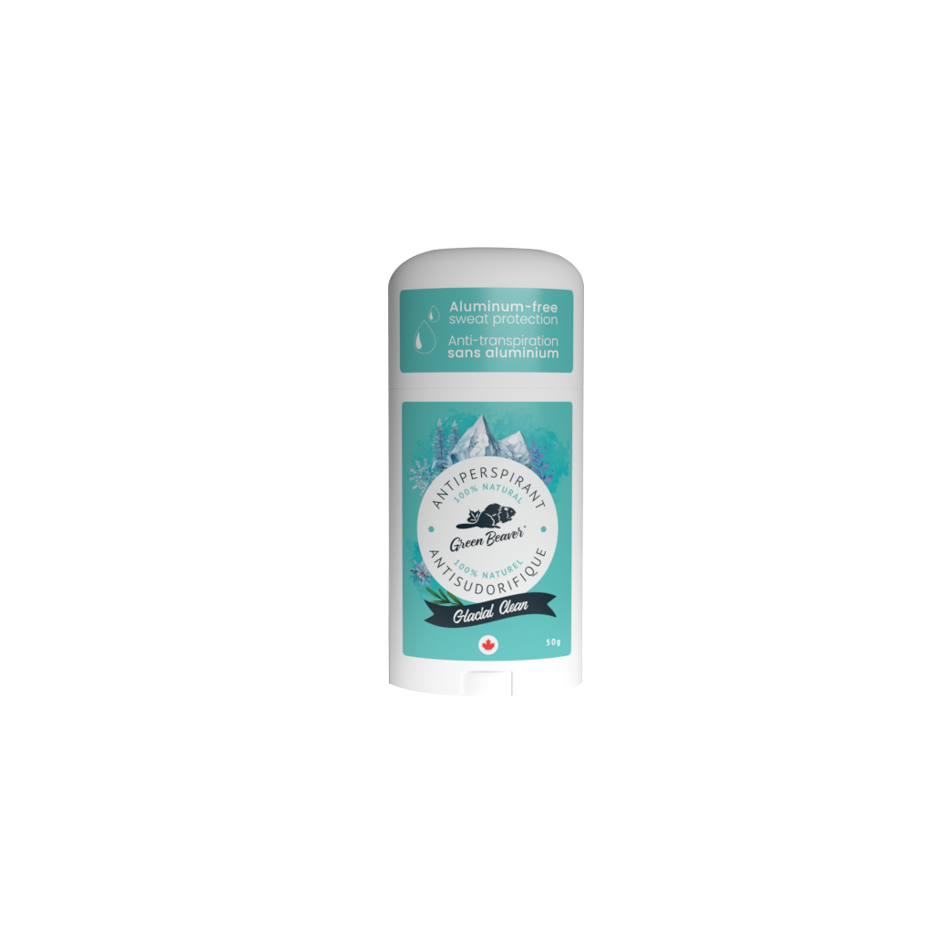 Green Beaver Aluminum-Free Antiperspirant, Glacial Clean, 50g