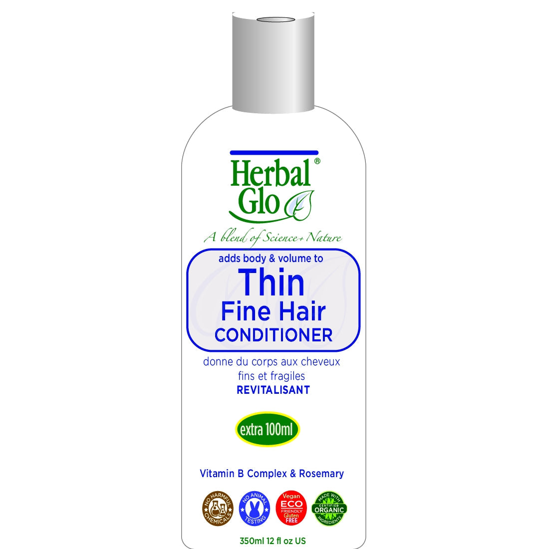 Herbal Glo Thin & Fine Hair Shampoo & Conditioner, Conditioner 350ml