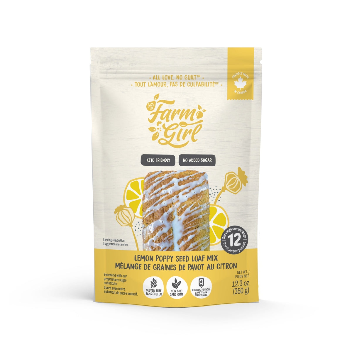 Farm Girl Keto Lemon Poppy Seed Loaf Mix