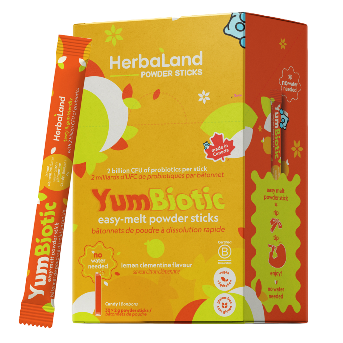 Herbaland YumBiotic - Lemon Clementine