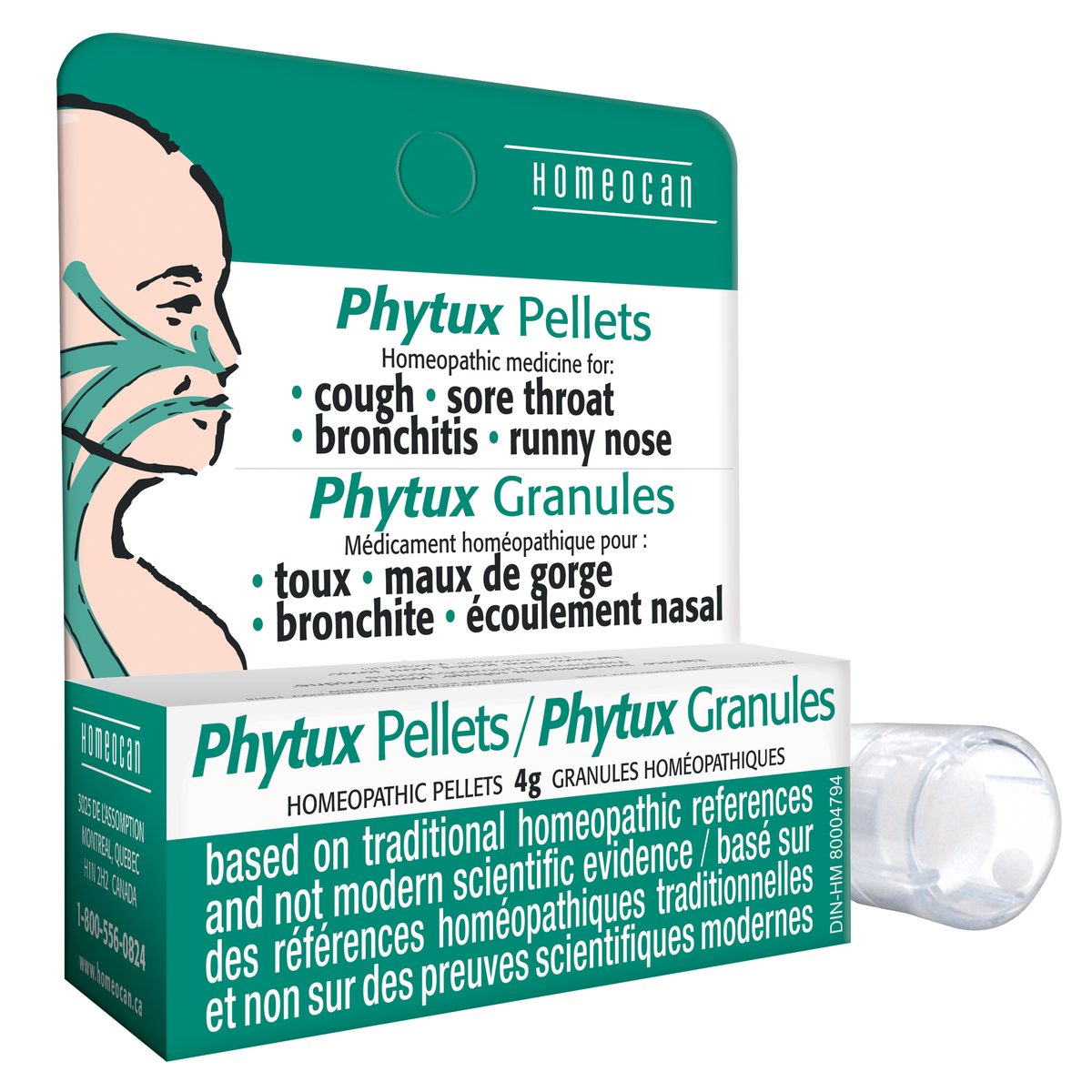 Homeocan Cough & Cold Pellets, Homeopathic Combination Remedy, 4g