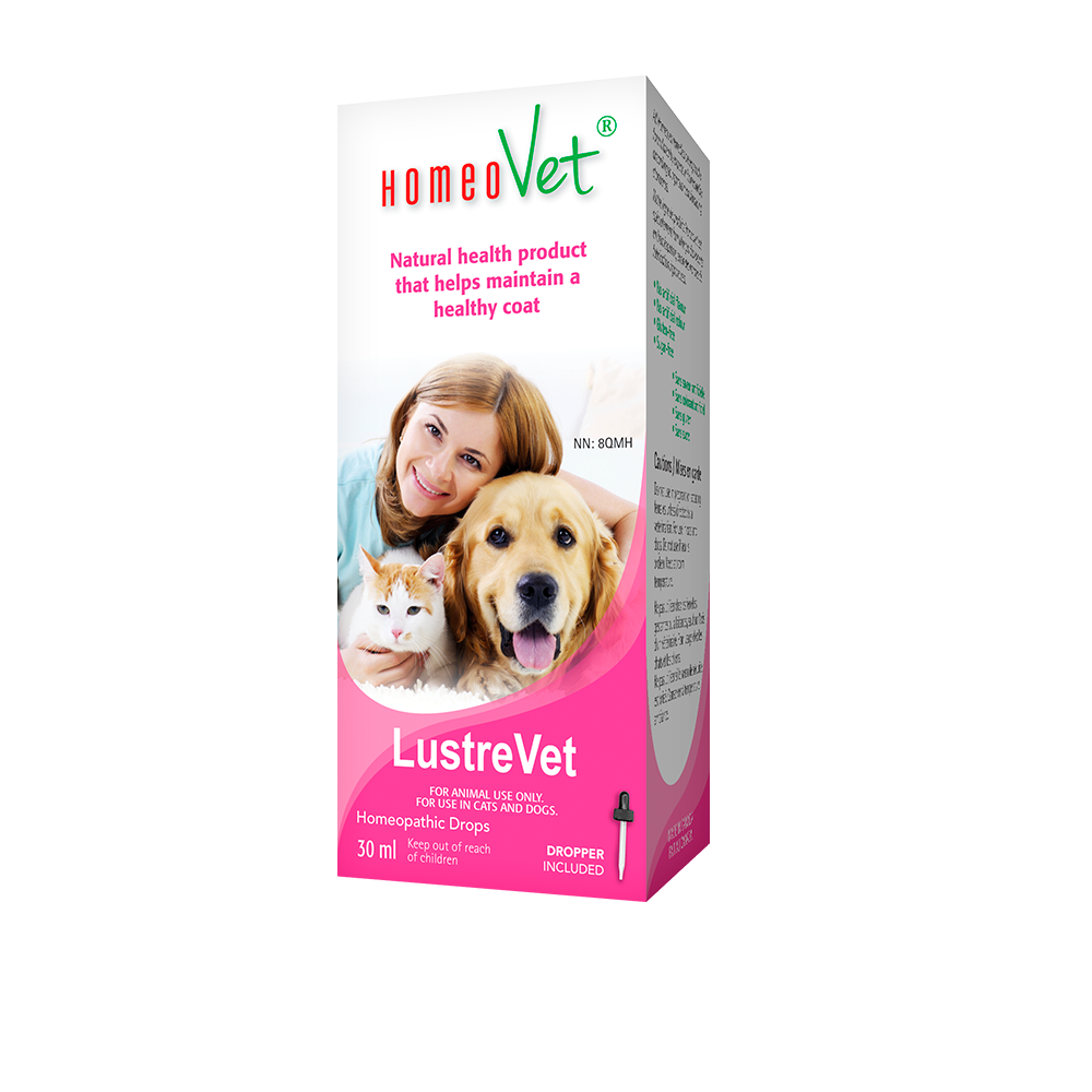 HomeoVet LustreVet Homeopathic Drops for Cats and Dogs, 30ml