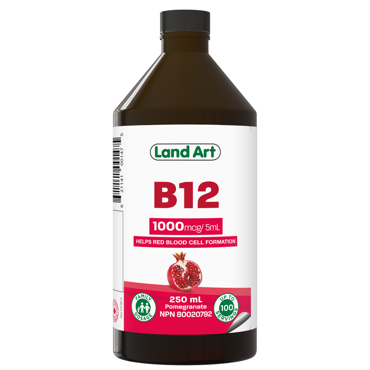 Land Art Vitamin B12 Liquid, 250ml - 250ml
