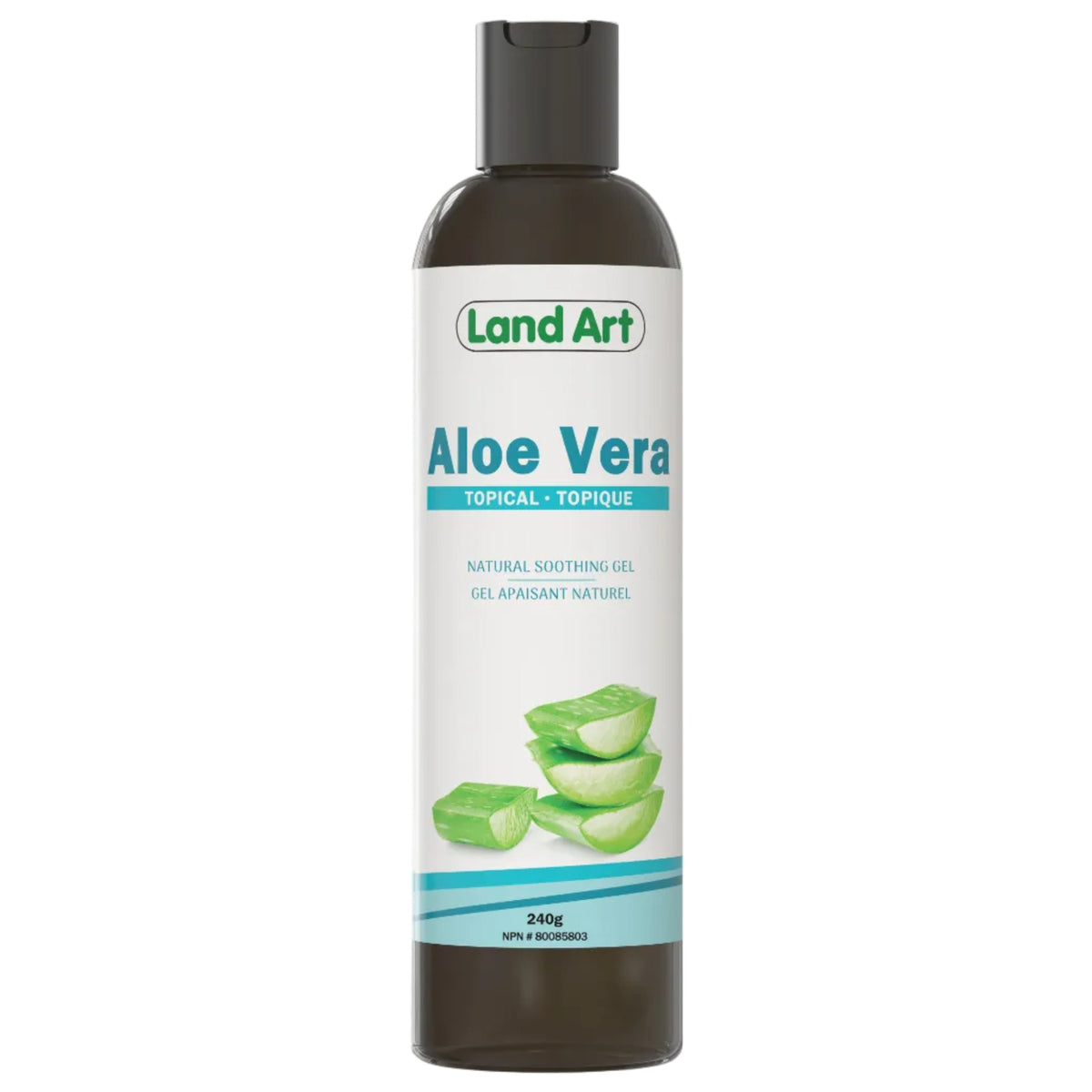 Land Art Aloe Vera Topical Soothing Gel, 240g - 240g