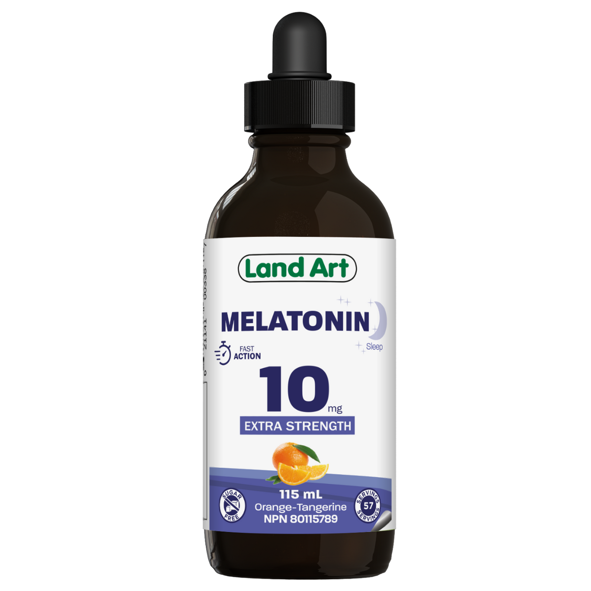 Land Art Melatonin 10mg Liquid, Sugar Free, 115ml - 115ml