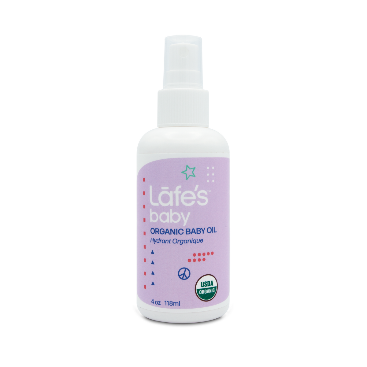 Lafe's Baby Hydrating Oil with Organic Sunflower, Olive and Jojoba, 118ml