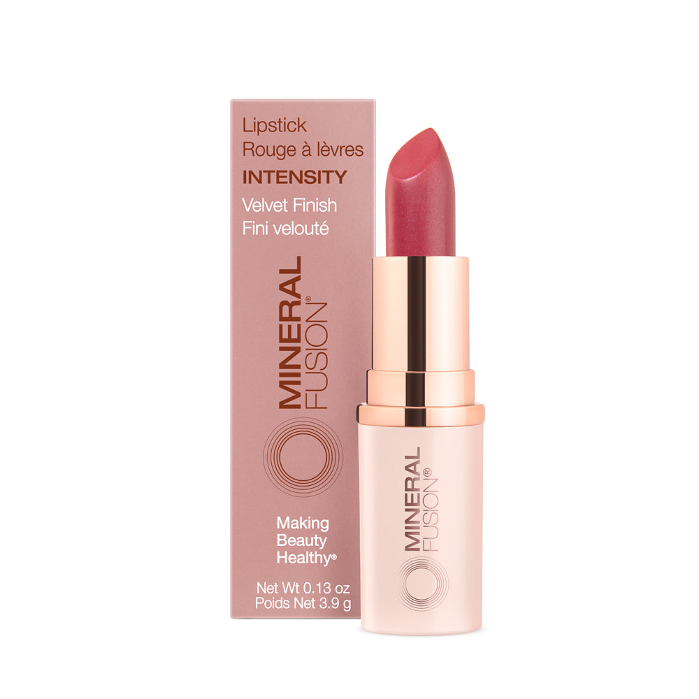 Mineral Fusion Lipstick, Full-Coverage Colour with Avocado, Pomegranate and Cocoa Butter, 16 Shades, 3.9g - Intensity