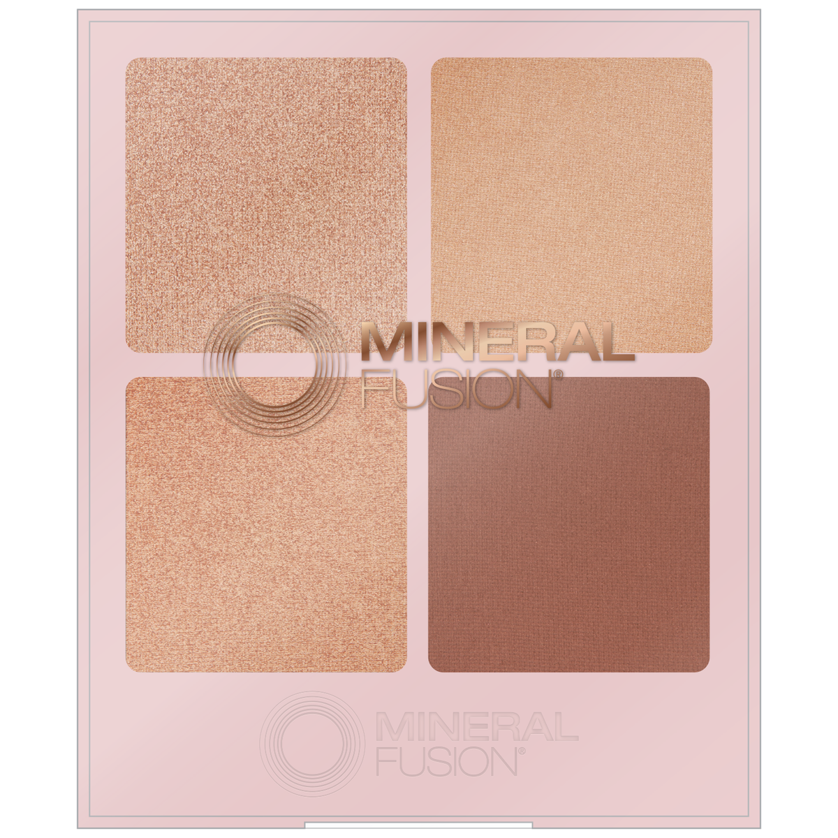 Mineral Fusion Bronzer Palette Pool Party, 4 Shimmering Light and Dark Bronzers, 12.8g