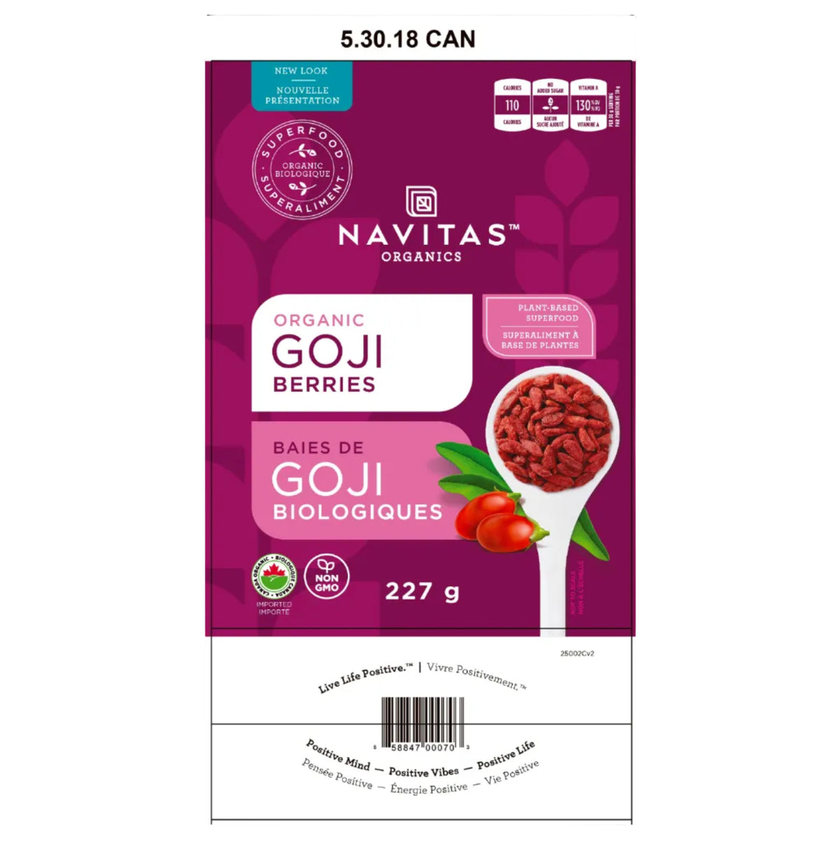 227g | Navitas Organics Goji Berries 227g