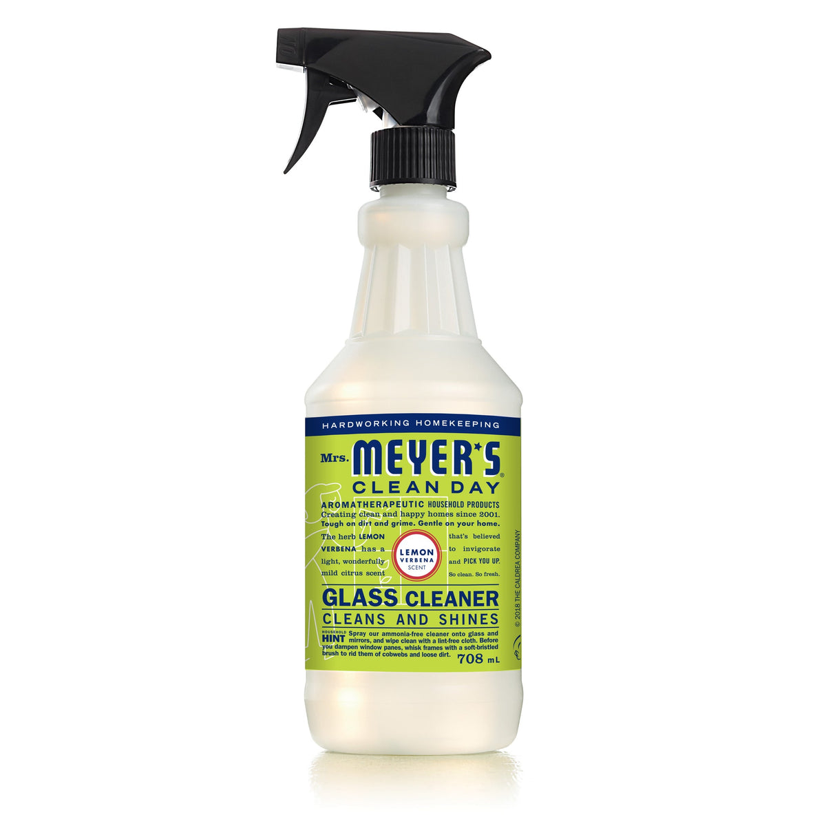 Mrs. Meyer's Clean Day Glass Cleaner, Lemon Verbena, 708ml