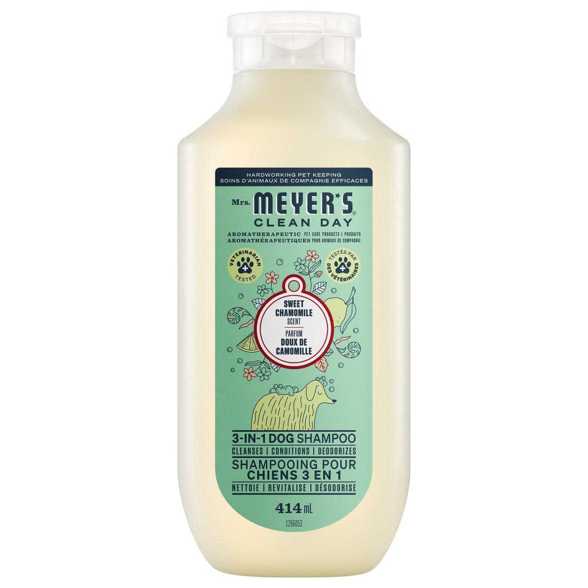 Mrs. Meyer's Clean Day 3-in-1 Dog Shampoo with Oat and Aloe, White Peach or Sweet Chamomile, 414ml - Sweet Chamomile