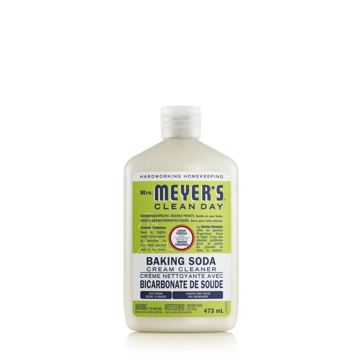 Mrs. Meyer's Clean Day Baking Soda Cream Cleaner, Lemon Verbena, 473ml