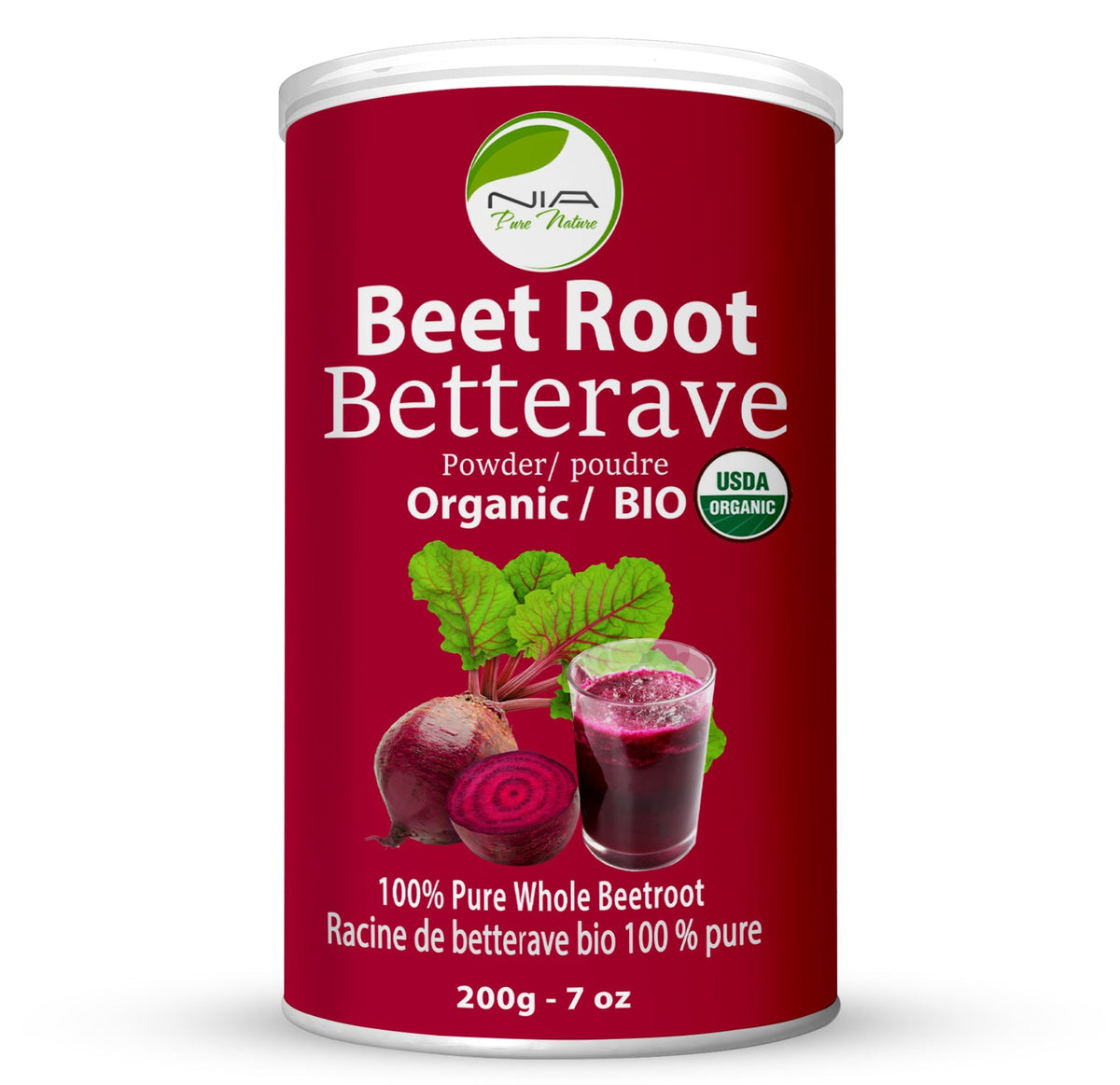 200g | Nia Pure Nature Organic Beetroot Powder 200g