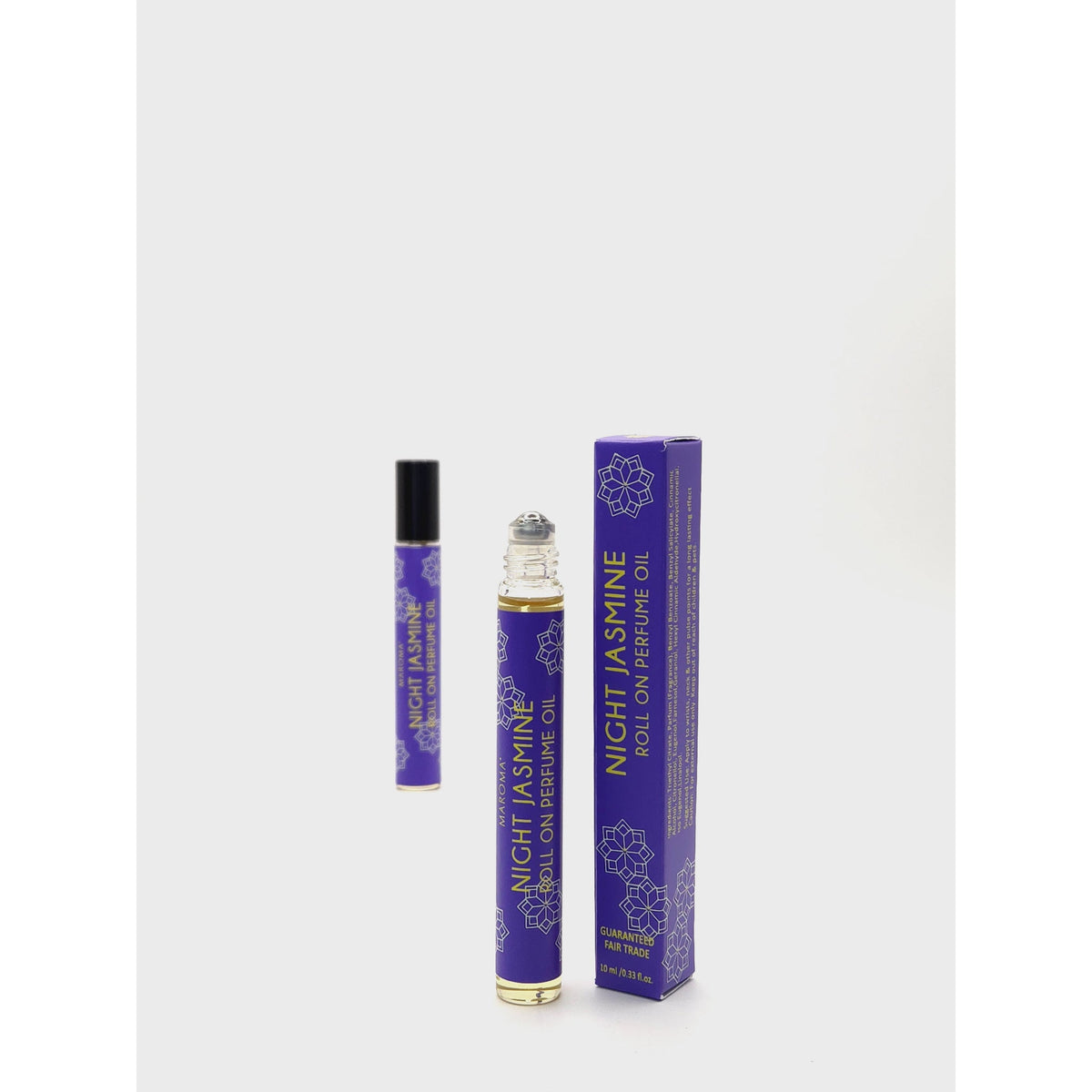 Maroma Roll-On Perfume Oil, Alcohol-Free, 8 Scents, 10ml - Night Jasmine