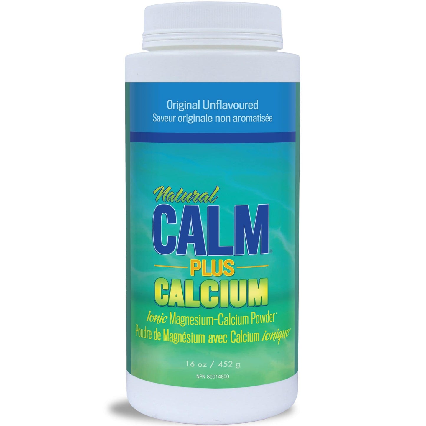 Unflavoured, 452g | Natural Calm Plus Calcium Ionic Magnesium Powder // unflavoured