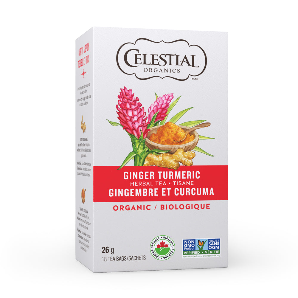 Celestial Seasonings Organic Ginger Turmeric Herbal Tea