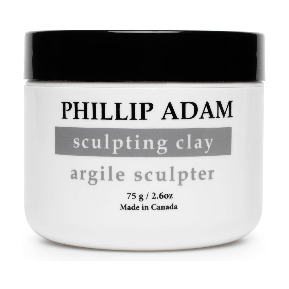 Phillip Adam Sculpting Clay, Firm Hold Matte Hair Clay with Bentonite and Beeswax, Unscented, 75g