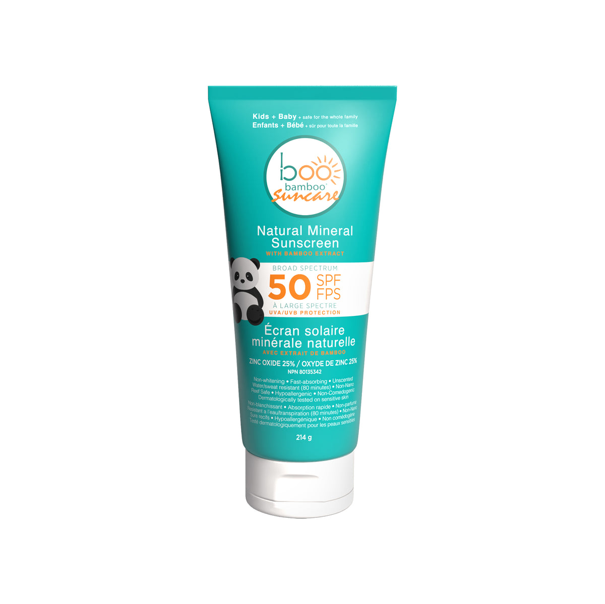 Boo Bamboo SPF 50 Natural Mineral Sunscreen