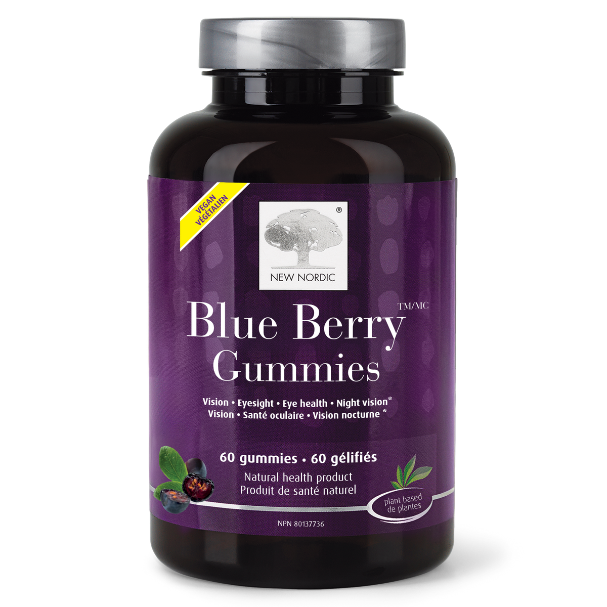 60 Gummies | New Nordic Blue Berry Gummies 60 Gummies