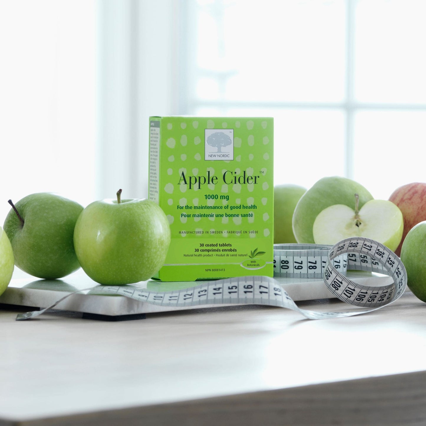 30 Coated Tablets | New Nordic Apple Cider 1000mg