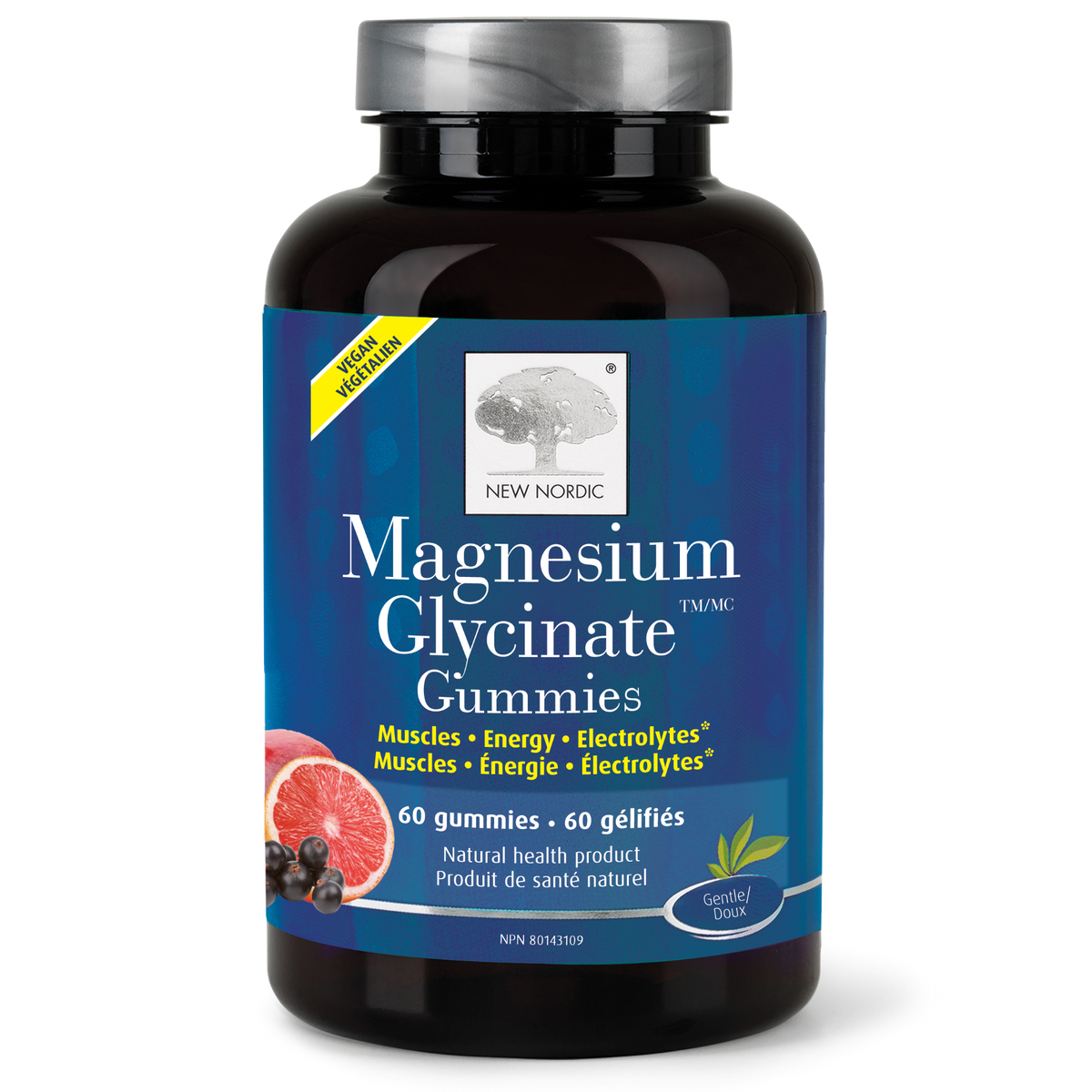 60 Gummies | New Nordic Magnesium Glycinate Gummies 60 Gummies